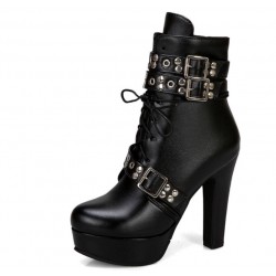 Black ankle boots