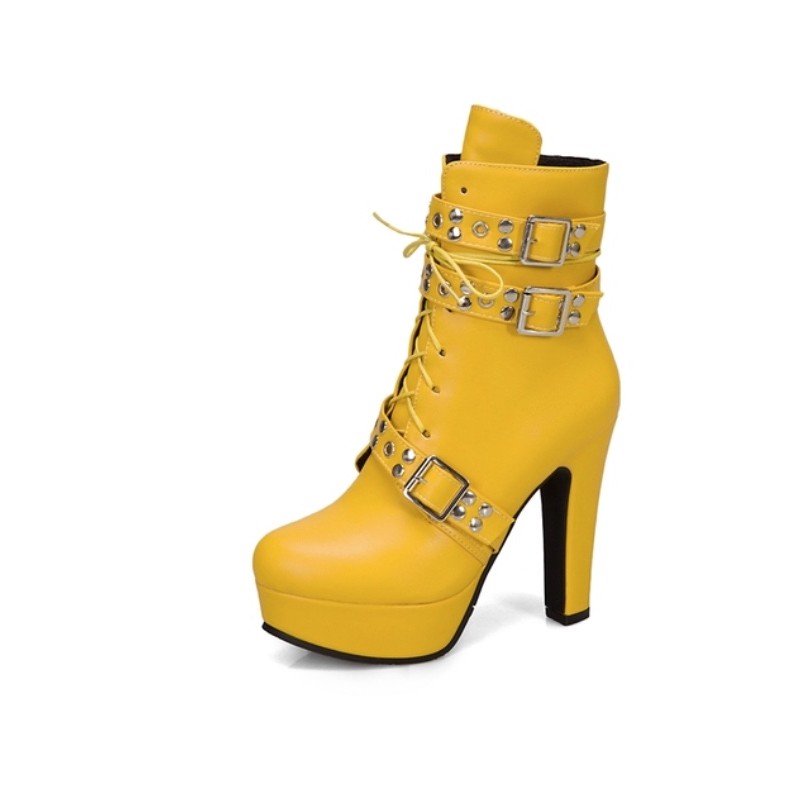 Fashion Ankle Boots Women Pu Leather Short Boots Sexy Extreme High