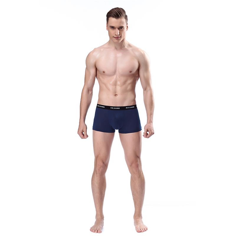 Sexy Men Boxer Soft Breathable Underwear Male Comfortable Solid Panties Underpants Cueca 3558