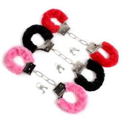 Soft Furry  Metal Handcuffs