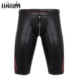 Sexy Mens Zipper Crotch Mesh See-through