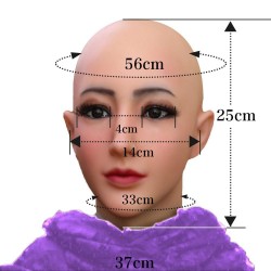 Crossdressing Transgender Soft Silicone Head Mask Face for Crossdresser  Transvestite Halloween Cosplay Male to Female