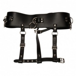 Leather Harness Strap-on Dildo