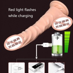 Heated Realistic Penis With USB charging
